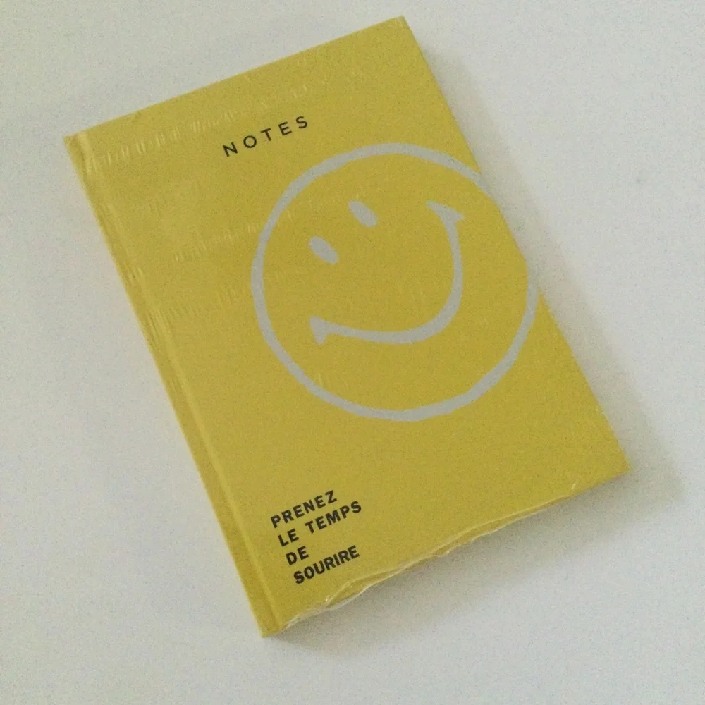 Smiley lined notebook